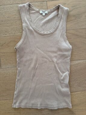 AGOLDE beige tank top
